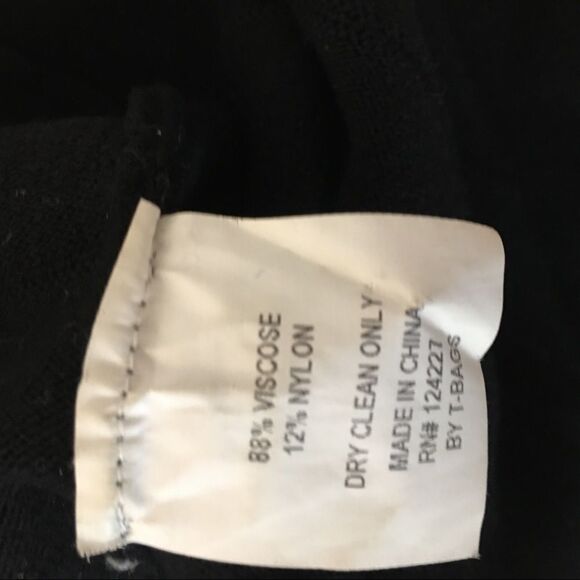 T BAGS Black Knit Bandage Dress Zipper Detailing - Picture 10 of 10